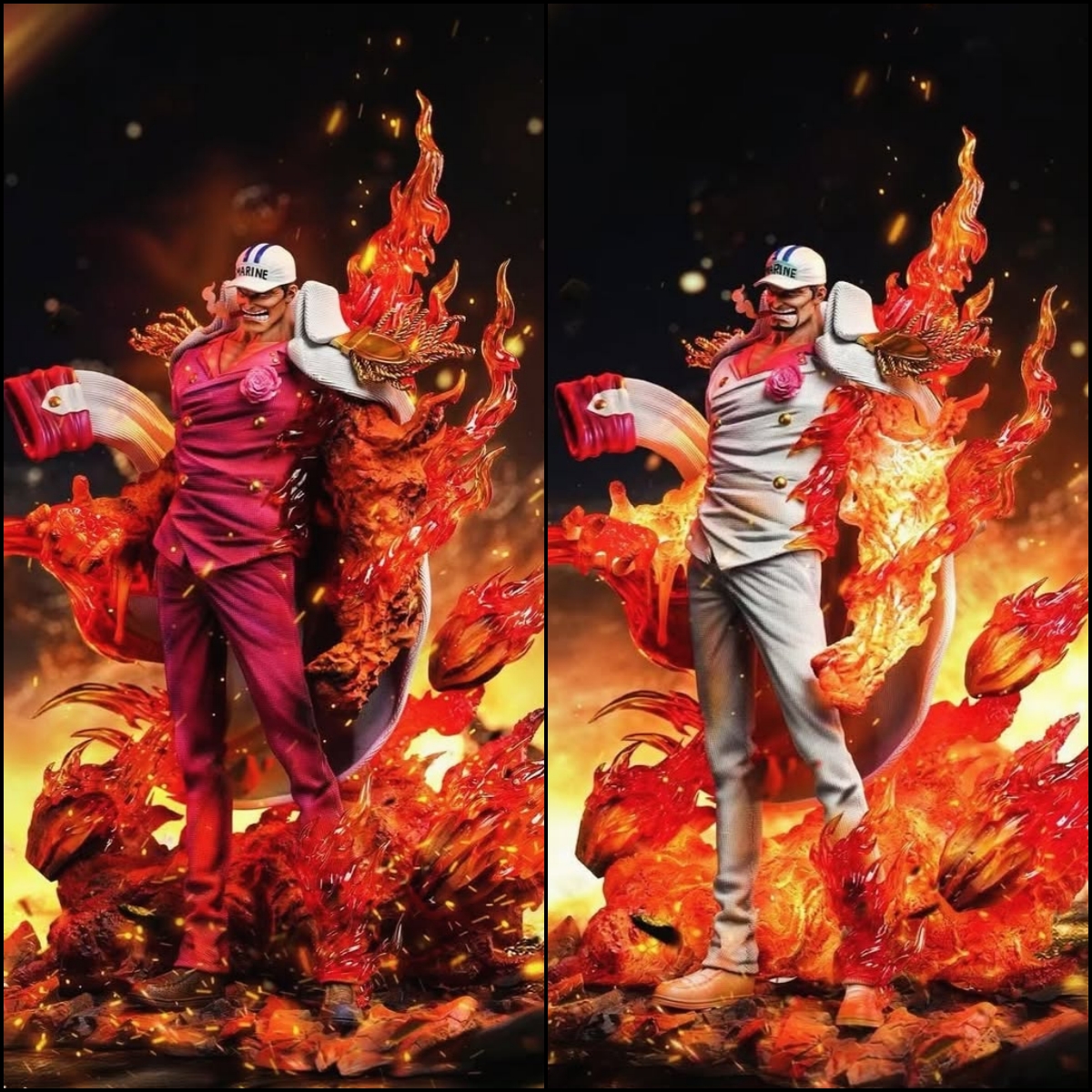 One Piece Akainu Sakazuki With LED Statue