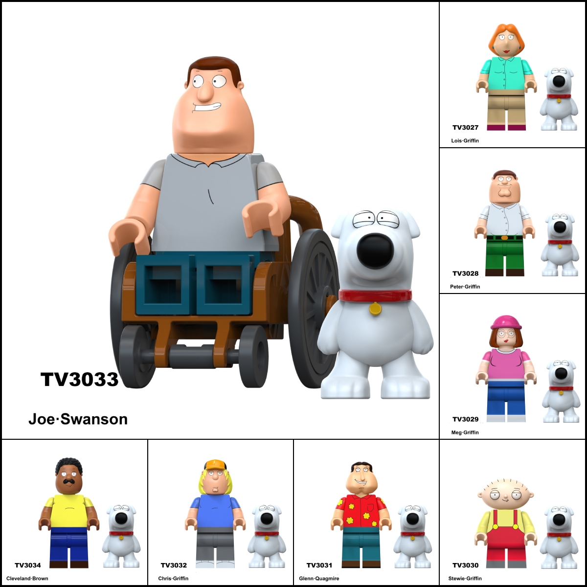 2026 New Family Guy Figure Building Blocks