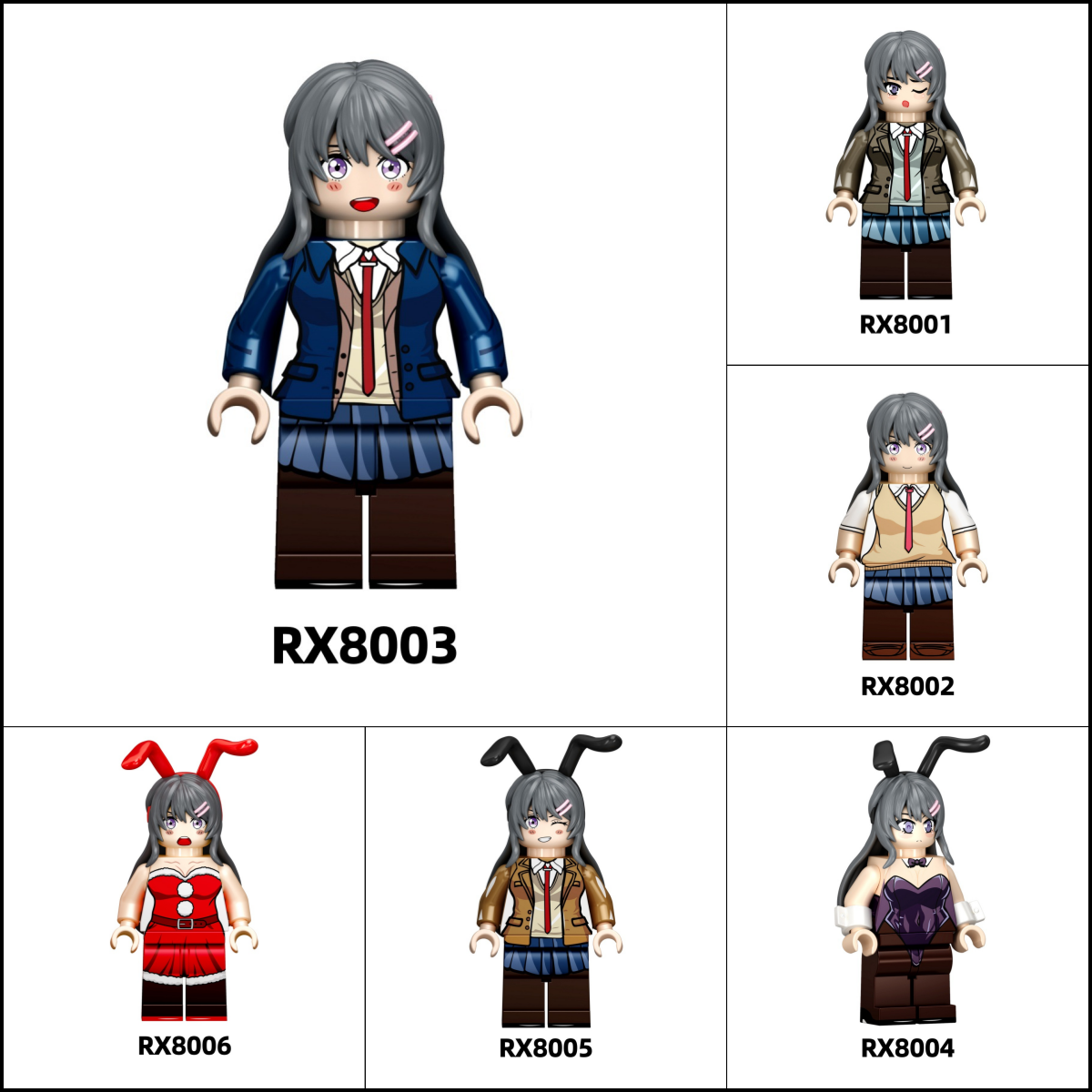 2026 New Rascal Does Not Dream Figure Building Blocks