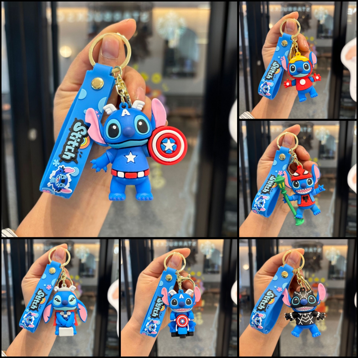 2026 New Stitch Superhero Cute Keychain