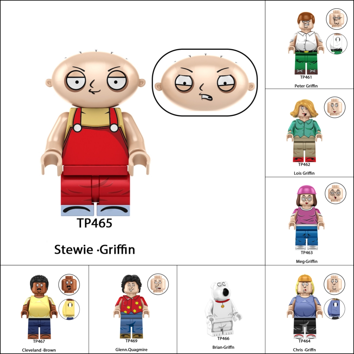 2026 New Family Guy Figure Building Blocks
