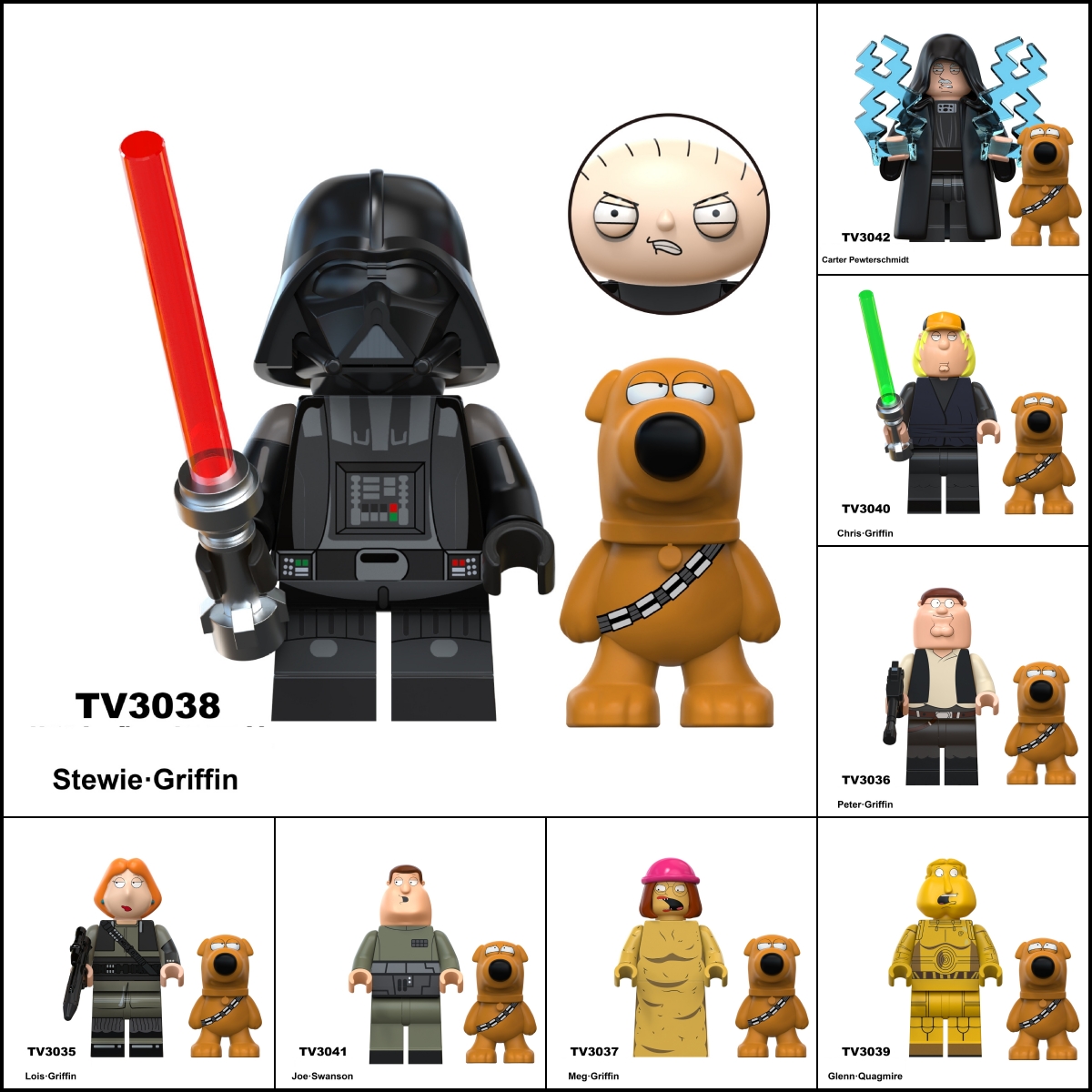2026 New Family Guy Figure Building Blocks