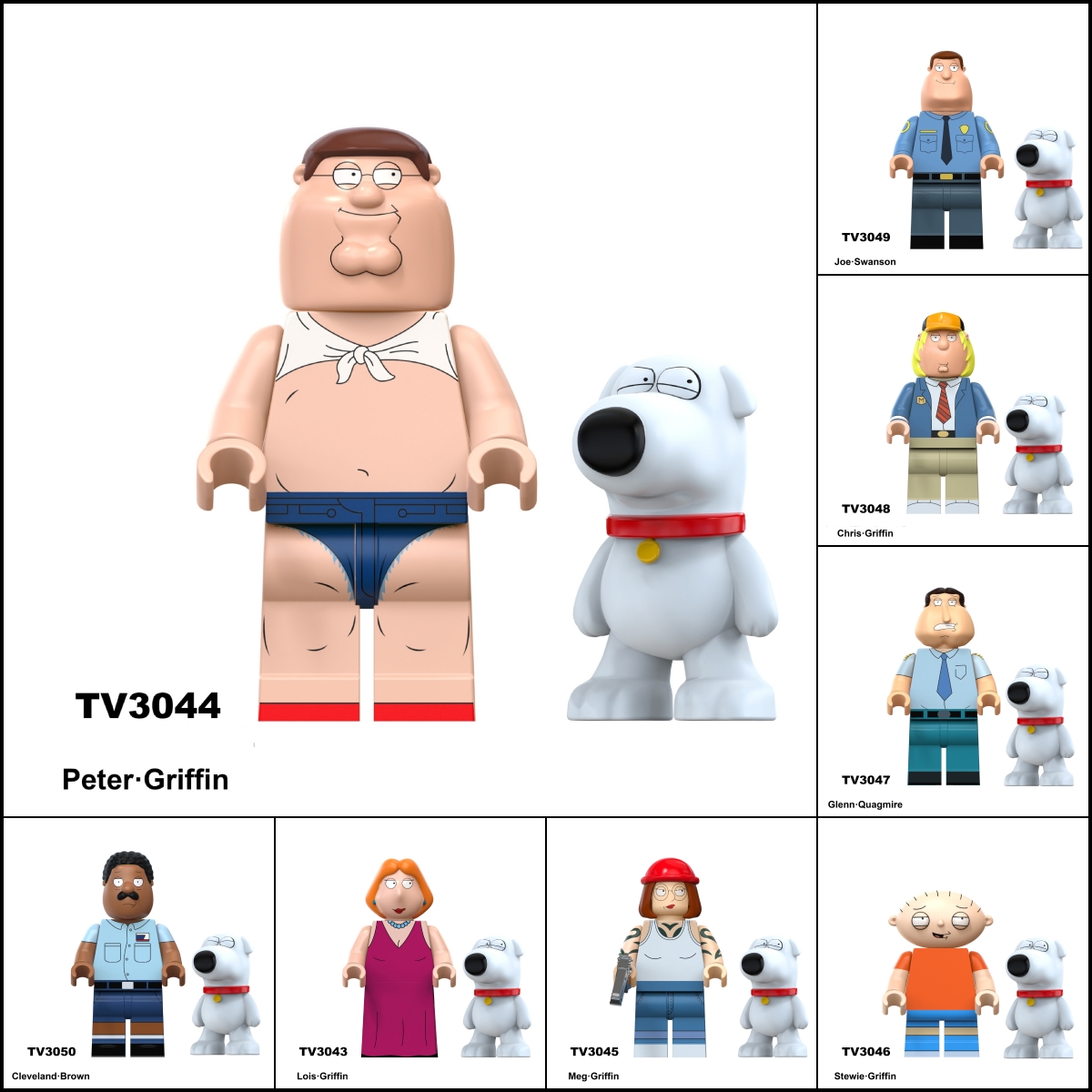 2026 New Family Guy Figure Building Blocks