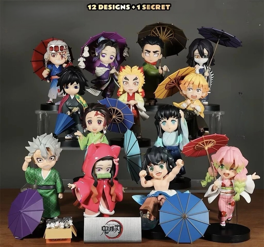 Demon Slayer Mini-Chara Rainy Season Figures 6pcs