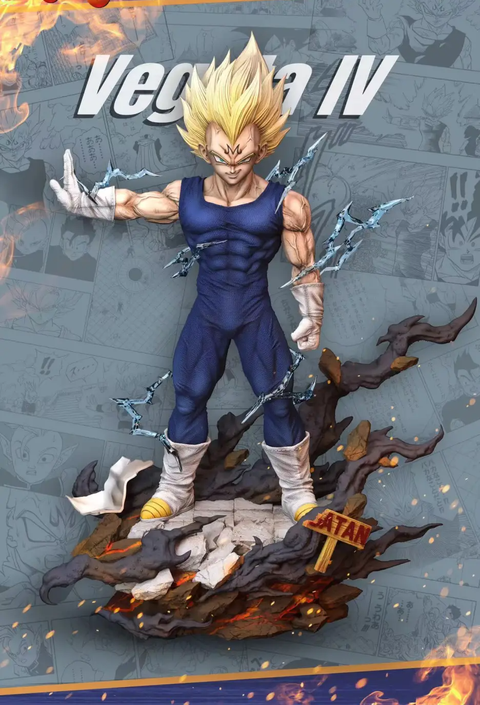 Dragon Ball Z Majin Vegeta Statue(Buy 1 Free 1)
