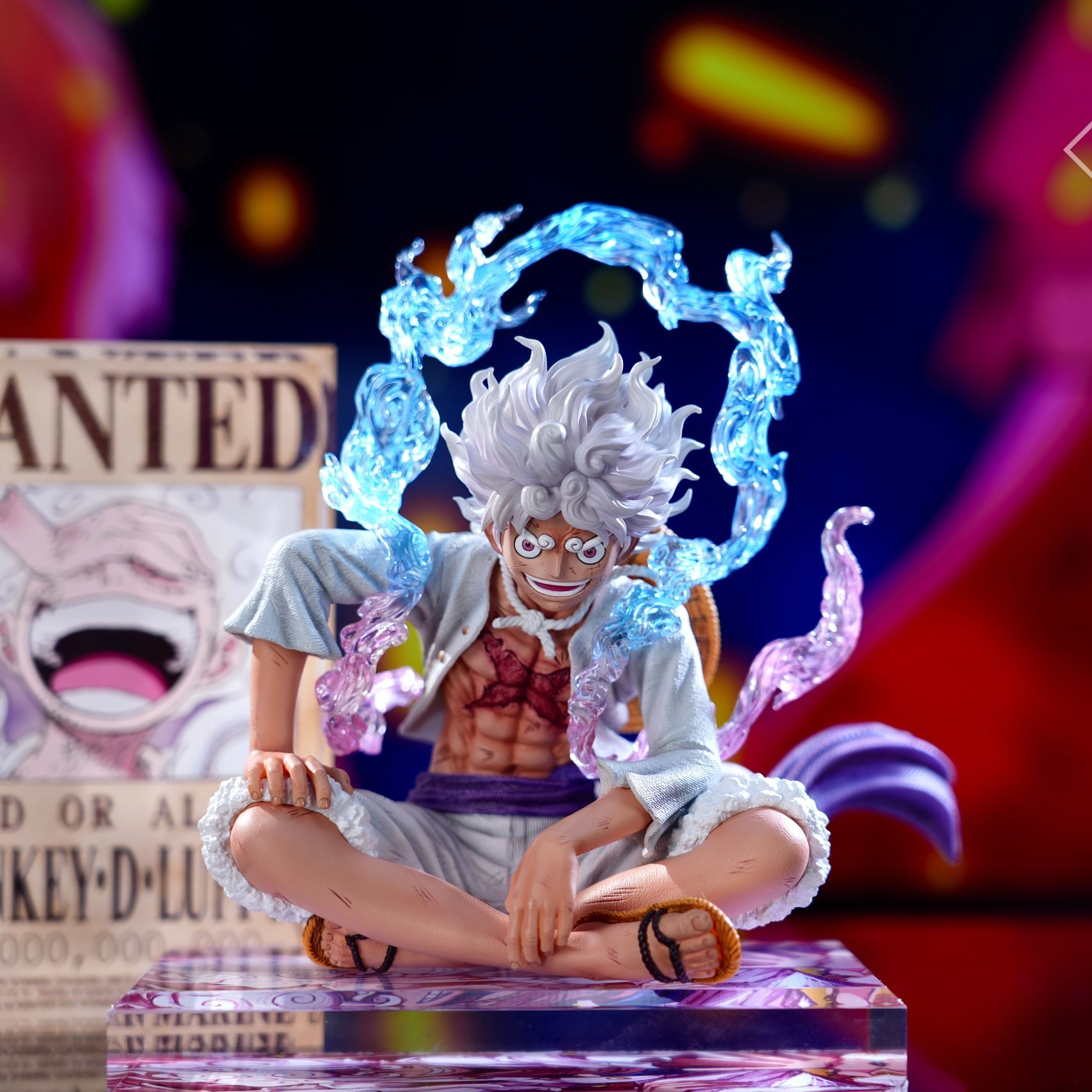 One Piece Nika Luffy Sitting Statue