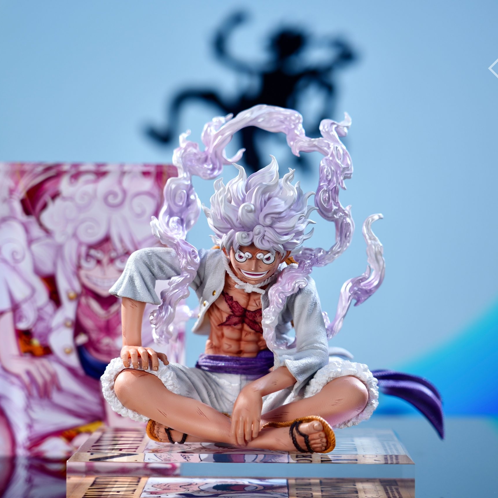 One Piece Nika Luffy Sitting Statue