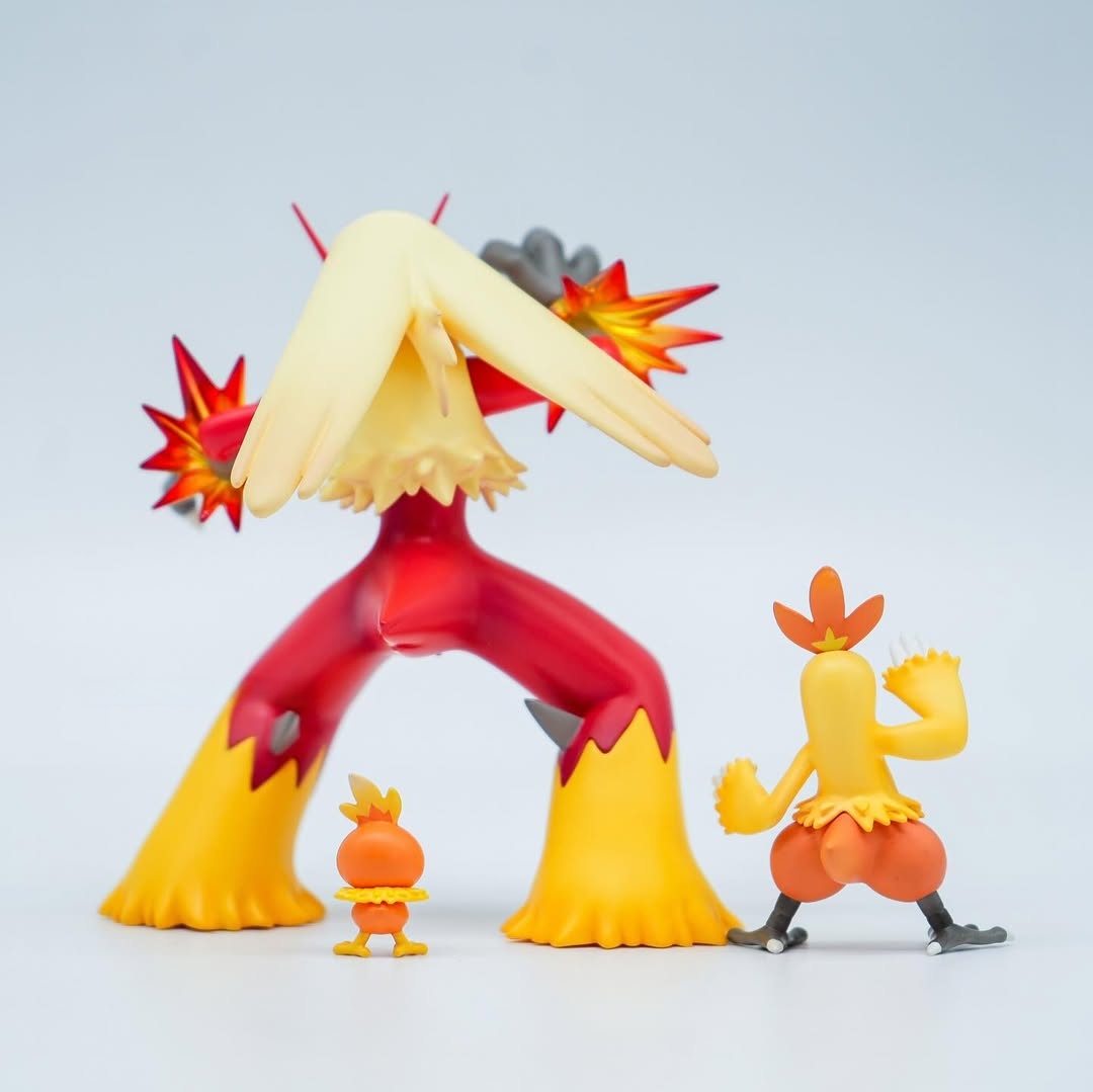 Pokemon Torchic Evolutionary Group Statue