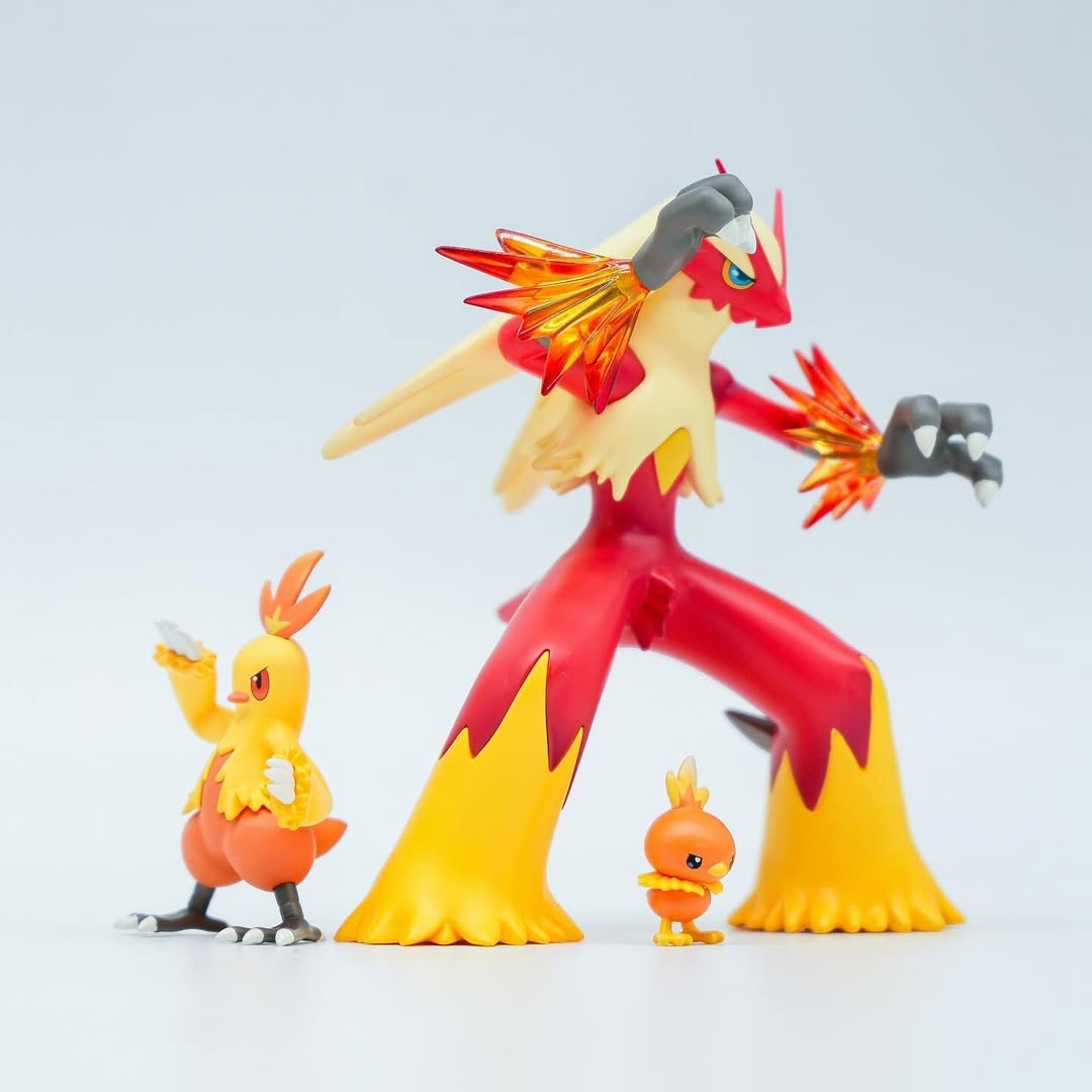 Pokemon Torchic Evolutionary Group Statue