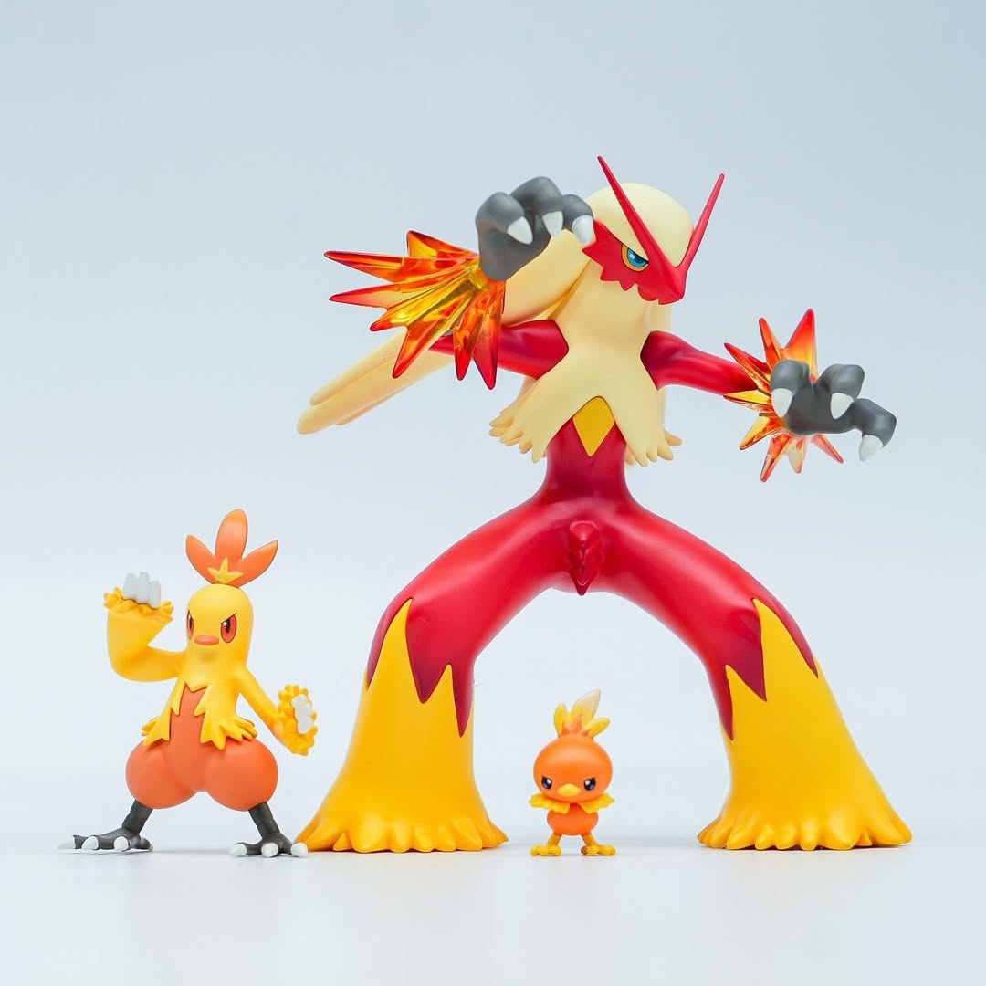 Pokemon Torchic Evolutionary Group Statue