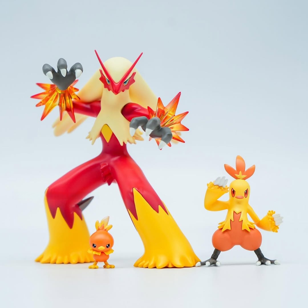 Pokemon Torchic Evolutionary Group Statue
