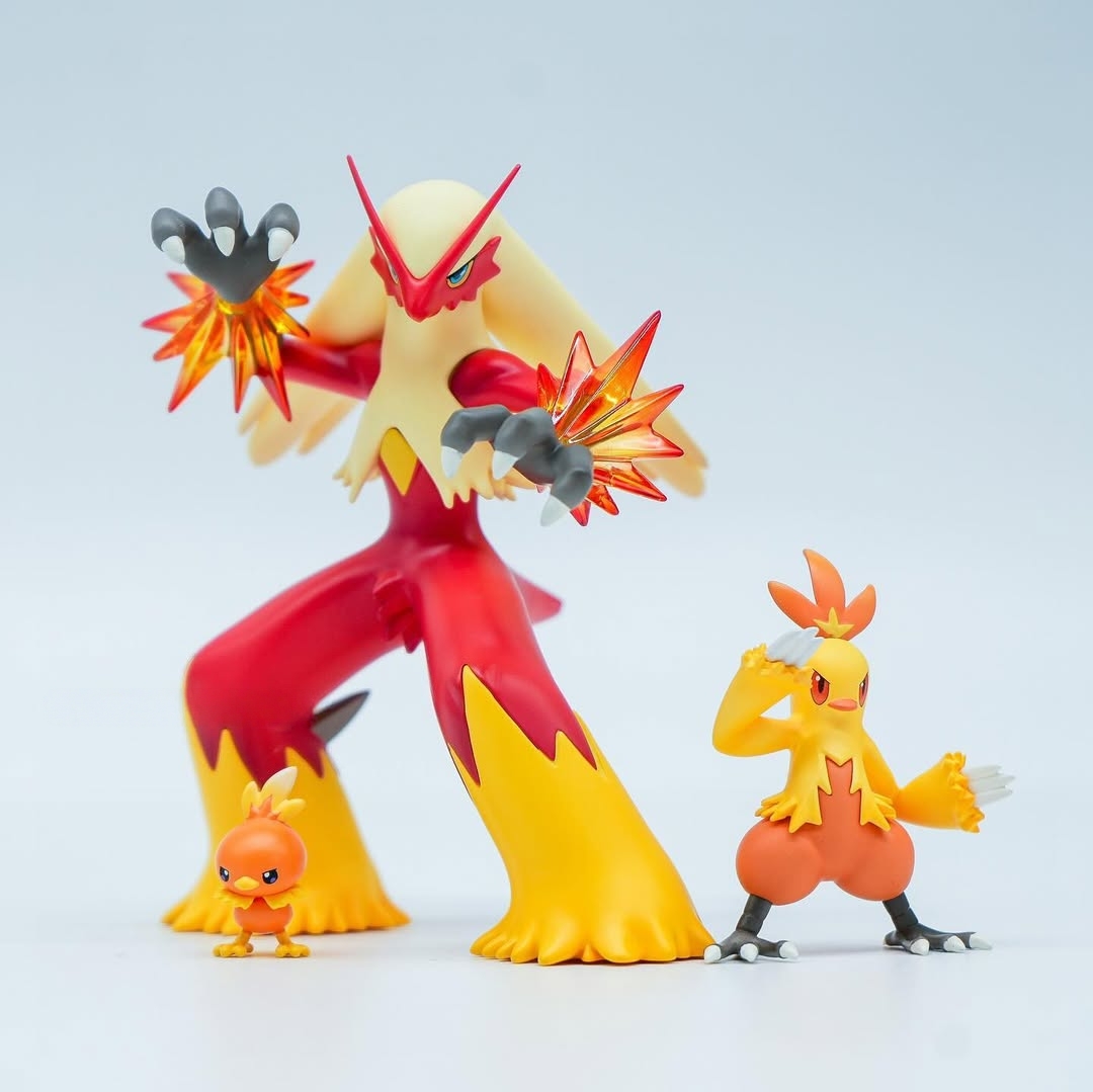 Pokemon Torchic Evolutionary Group Statue