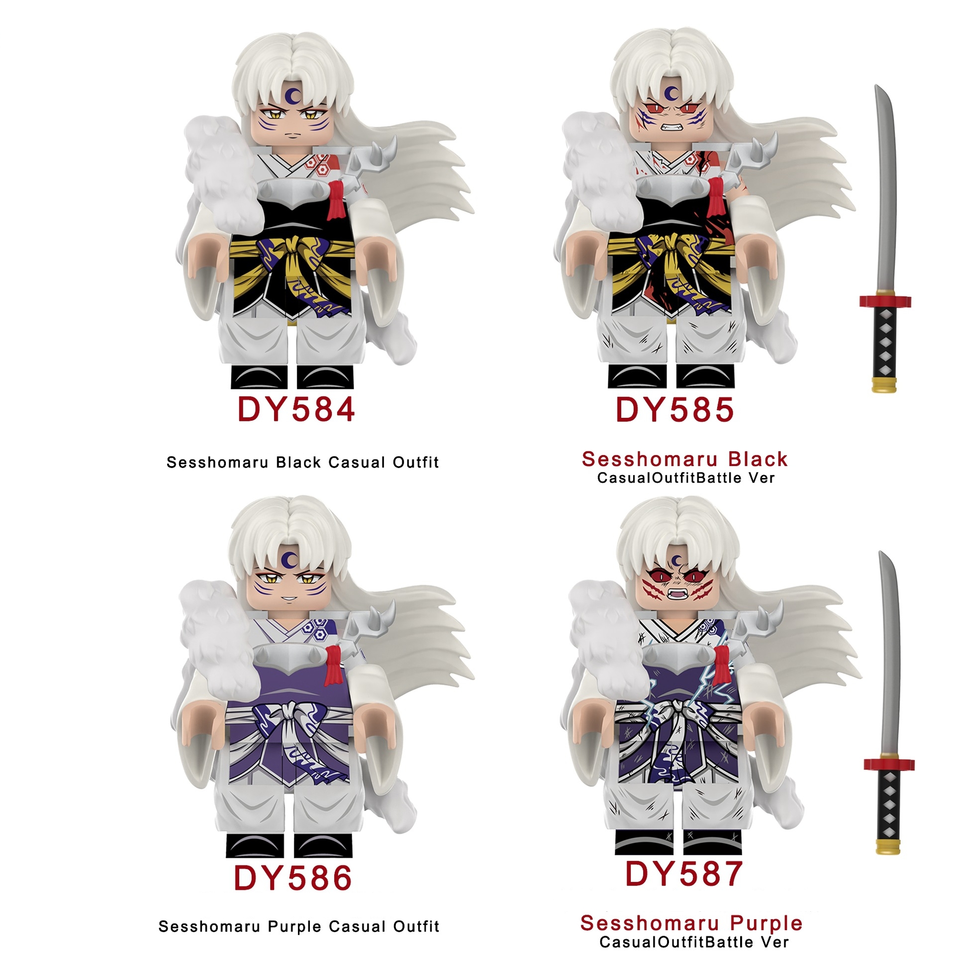 2026 New Sesshoumaru Figure Building Blocks
