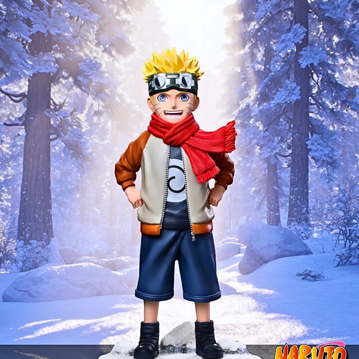 First Meet Childhood Naruto Uzumaki & Hinata Statue