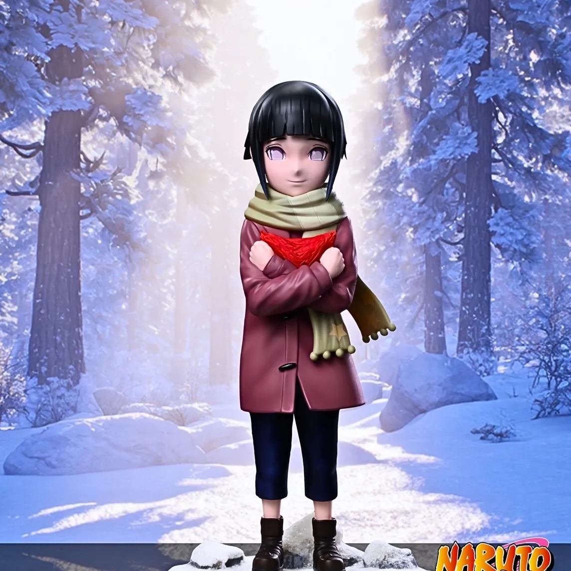 First Meet Childhood Naruto Uzumaki & Hinata Statue