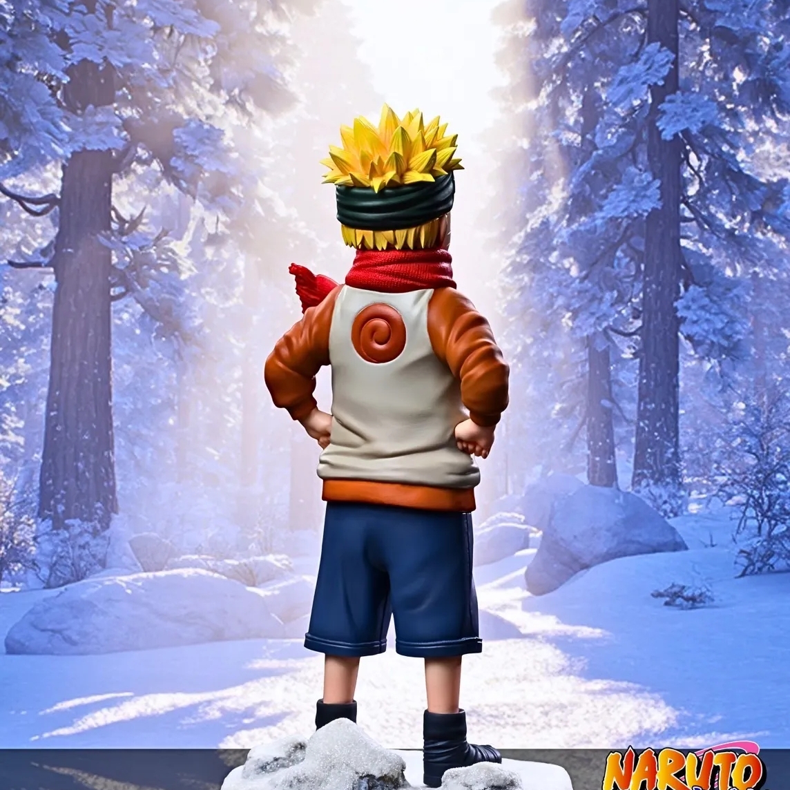 First Meet Childhood Naruto Uzumaki & Hinata Statue