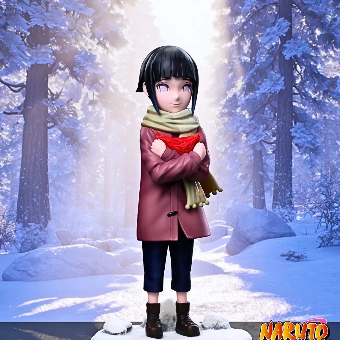 First Meet Childhood Naruto Uzumaki & Hinata Statue