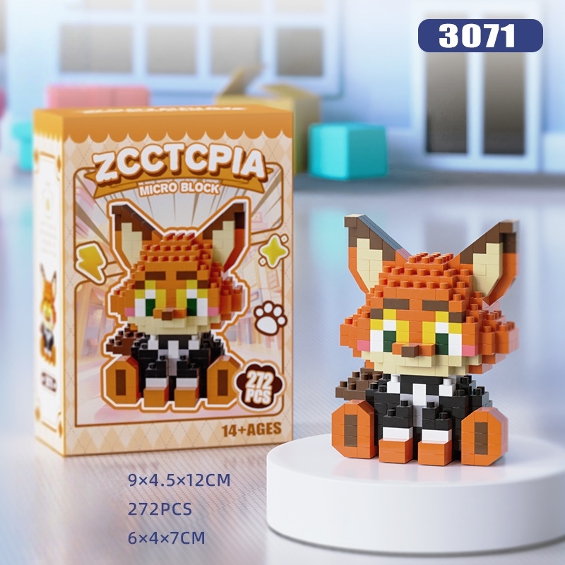 Zootopia Figure Cute Micro Blocks