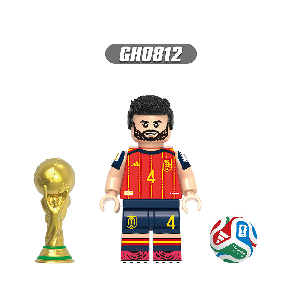 2026 New Football Team Figure Building Blocks