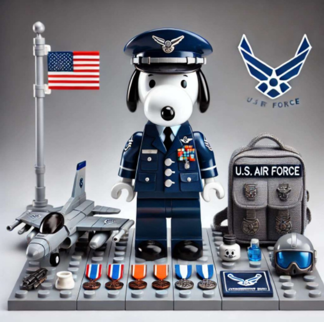 2026 New Snoopy Military Series Figure Building Blocks