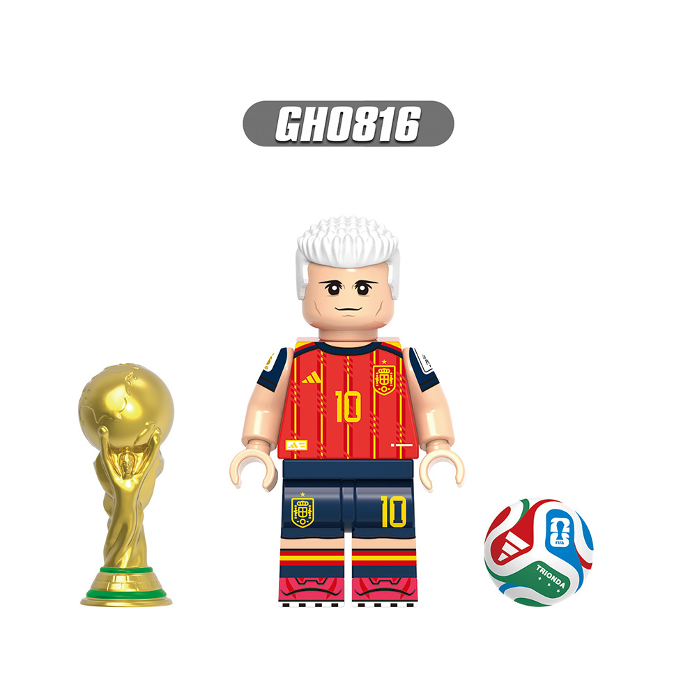 2026 New Football Team Figure Building Blocks