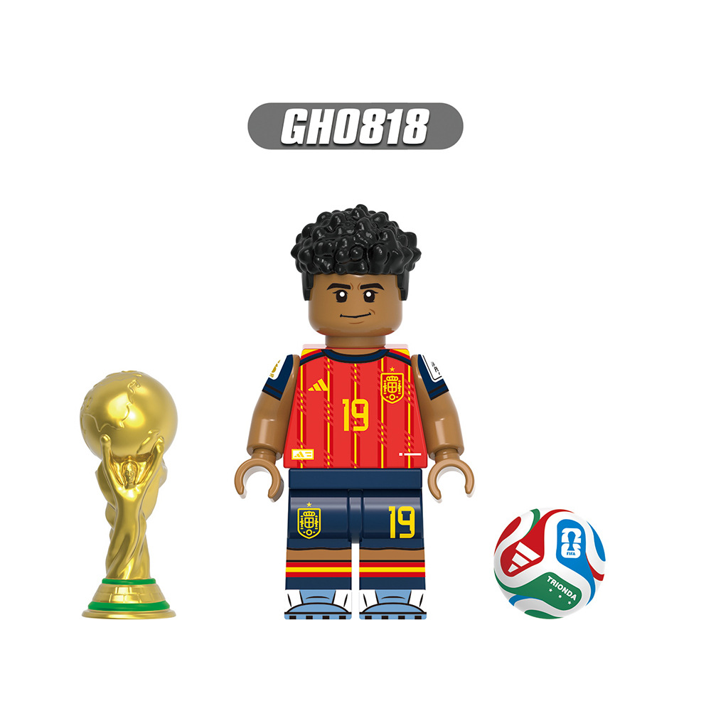 2026 New Football Team Figure Building Blocks