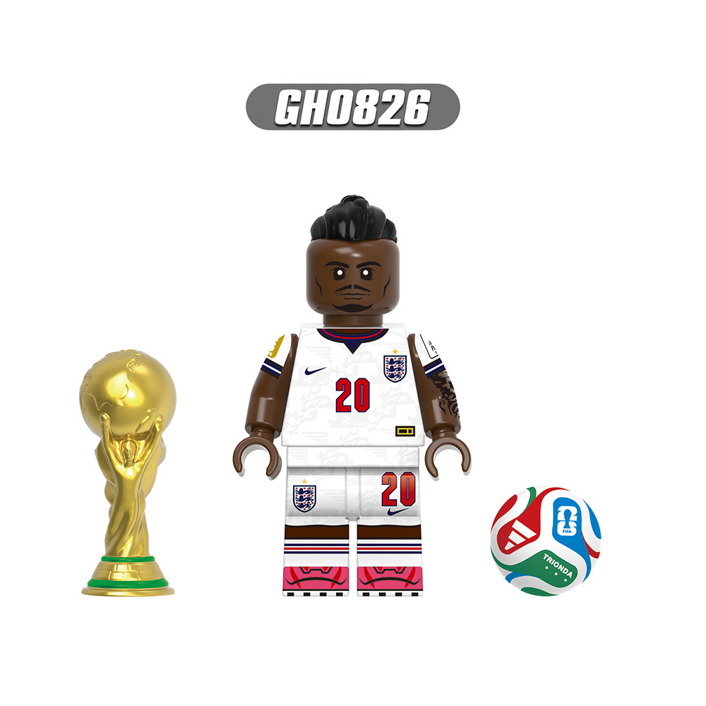 2026 New Football Team Figure Building Blocks