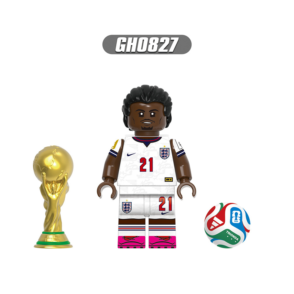 2026 New Football Team Figure Building Blocks