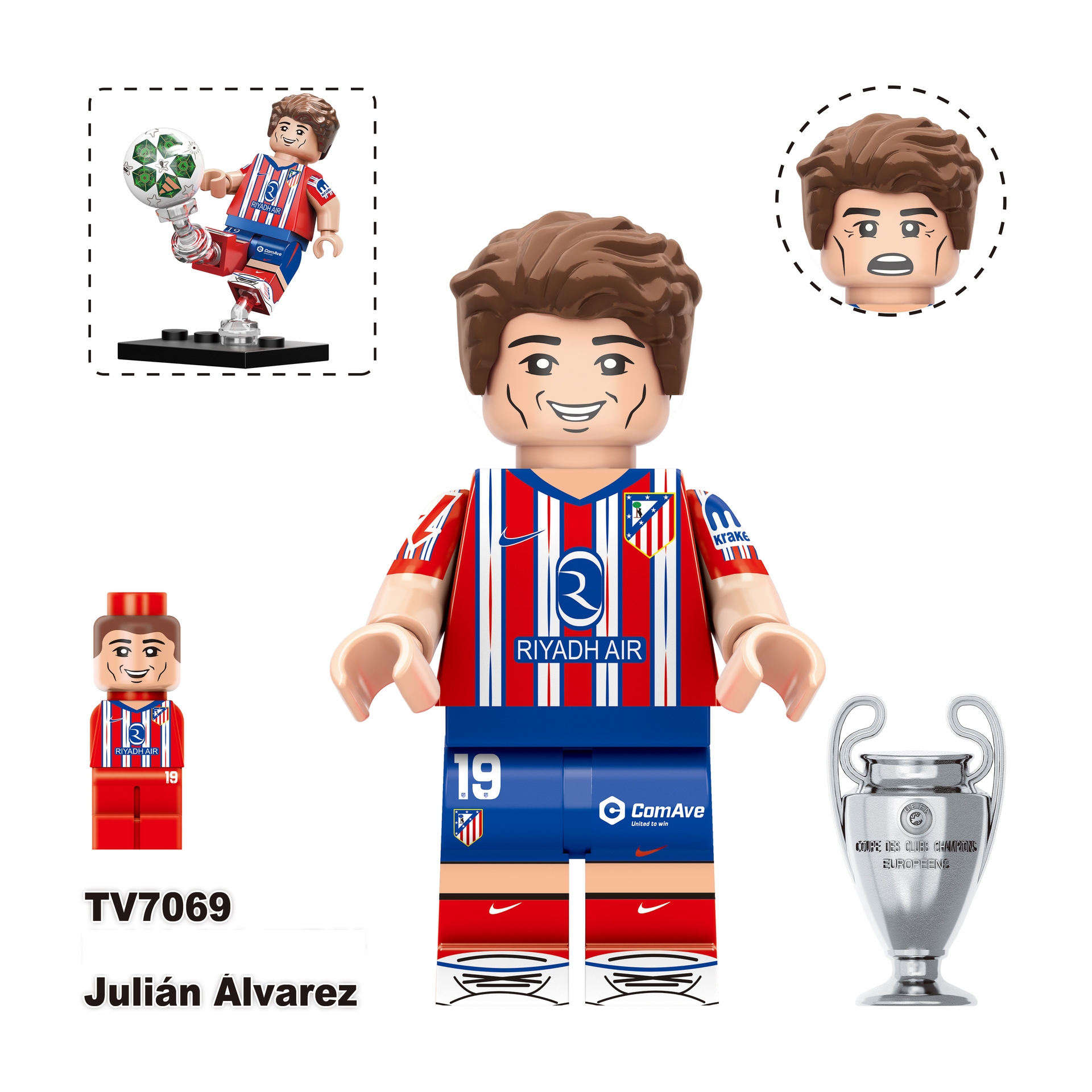 2026 World Cup Player Figure Building Blocks