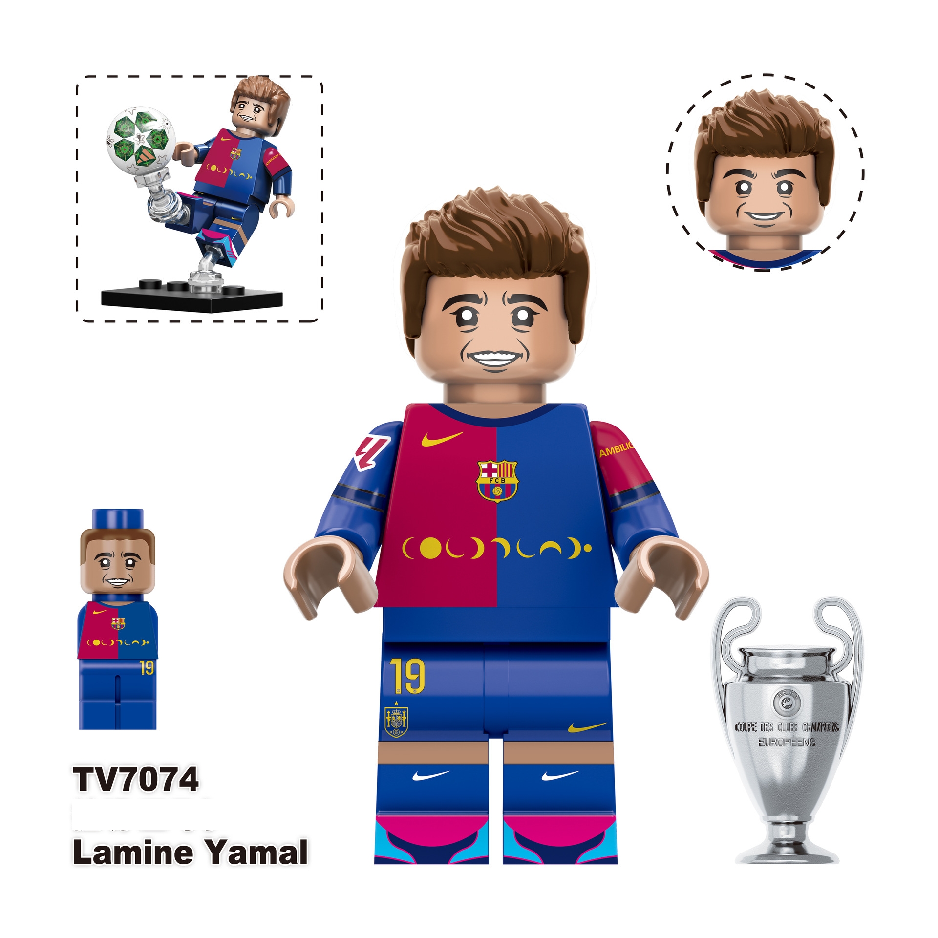 2026 World Cup Player Figure Building Blocks