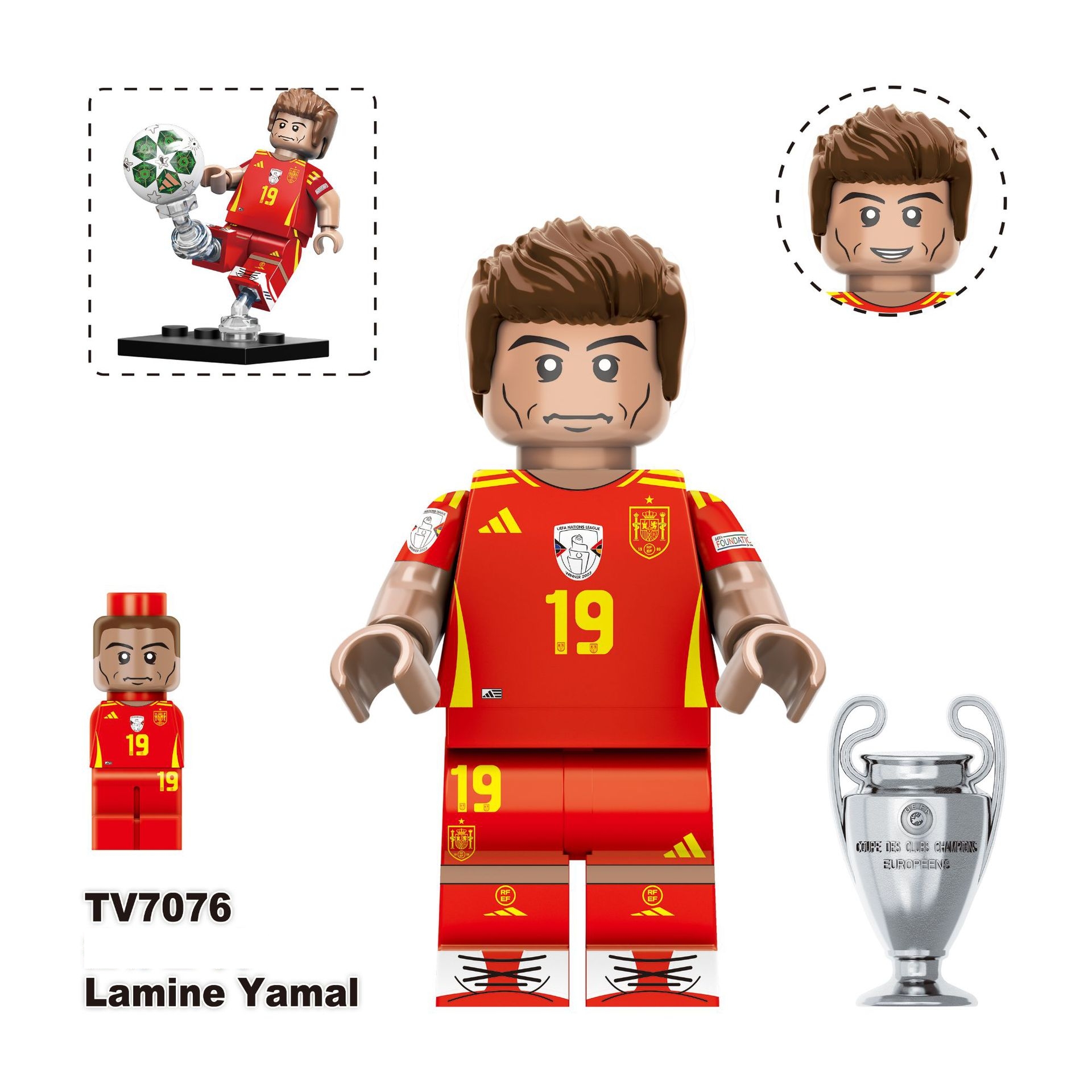 2026 World Cup Player Figure Building Blocks