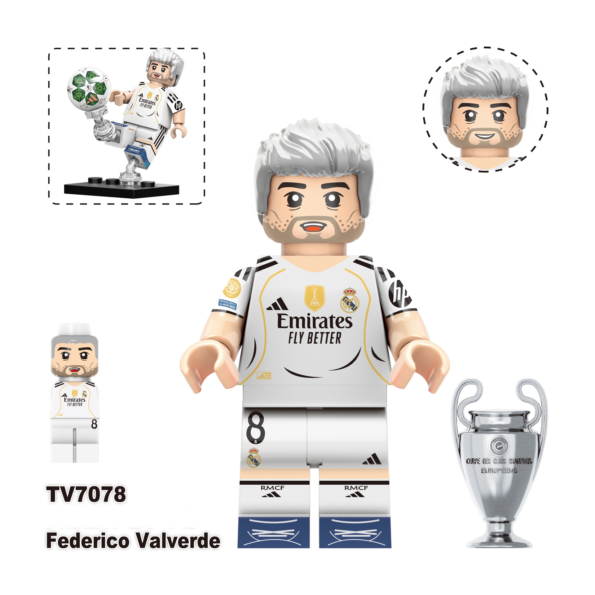 2026 World Cup Player Figure Building Blocks