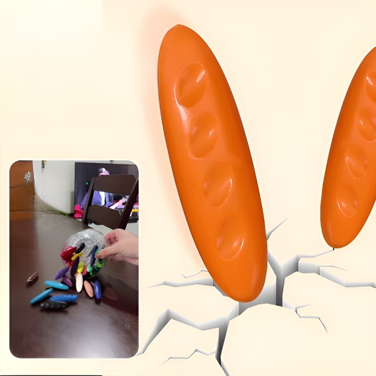 Crayones lavables y no tóxicos de maní