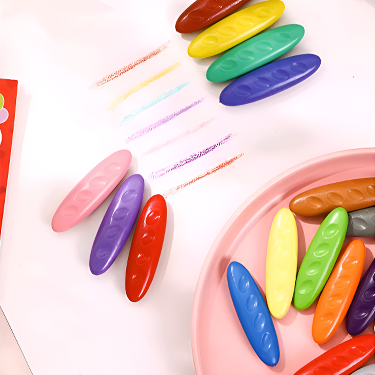 Crayones lavables y no tóxicos de maní