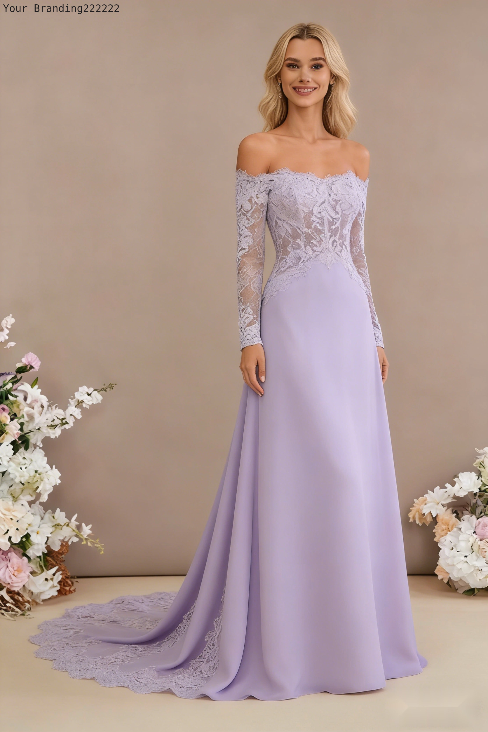 Flat-Collar Cathedral Gown