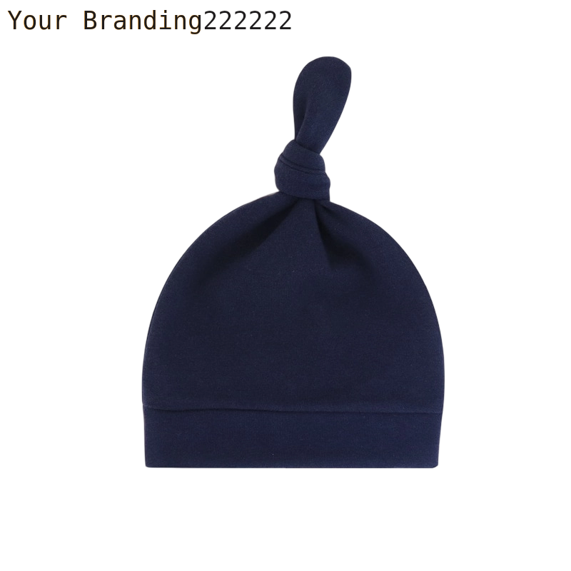 Newborn Baby Beanies Hat Boys Girls Infant Hats Solid Color Kids Beanie Children Unisex Infant Bonnets Baby Caps Top Knot Babies