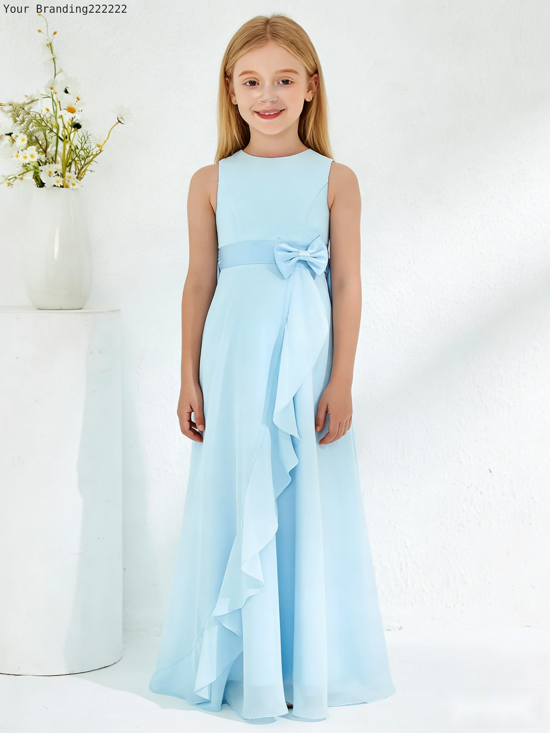 Ballerina Neckline Organza Dress