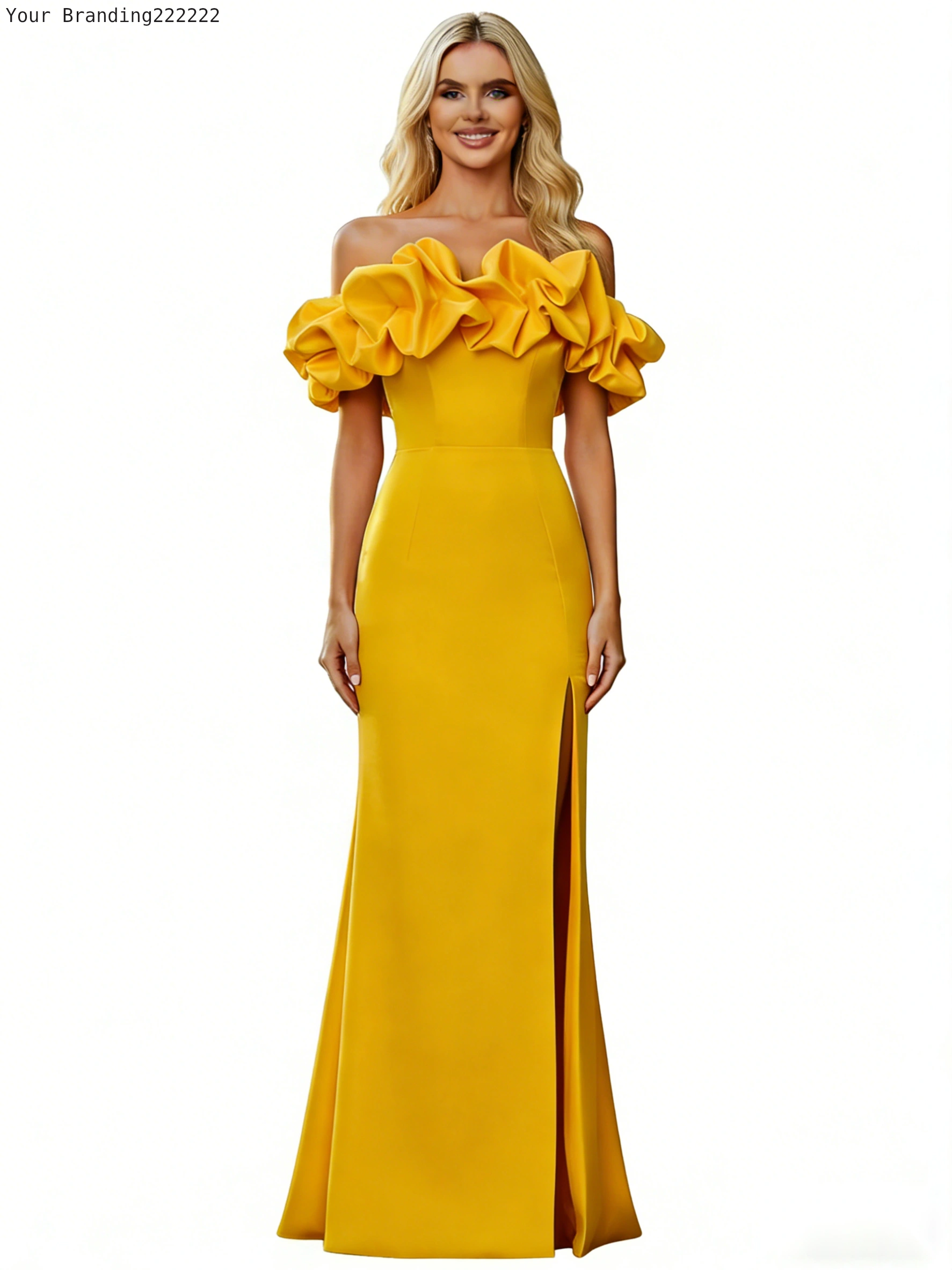 Glitter Tulle A-Line Party Gown