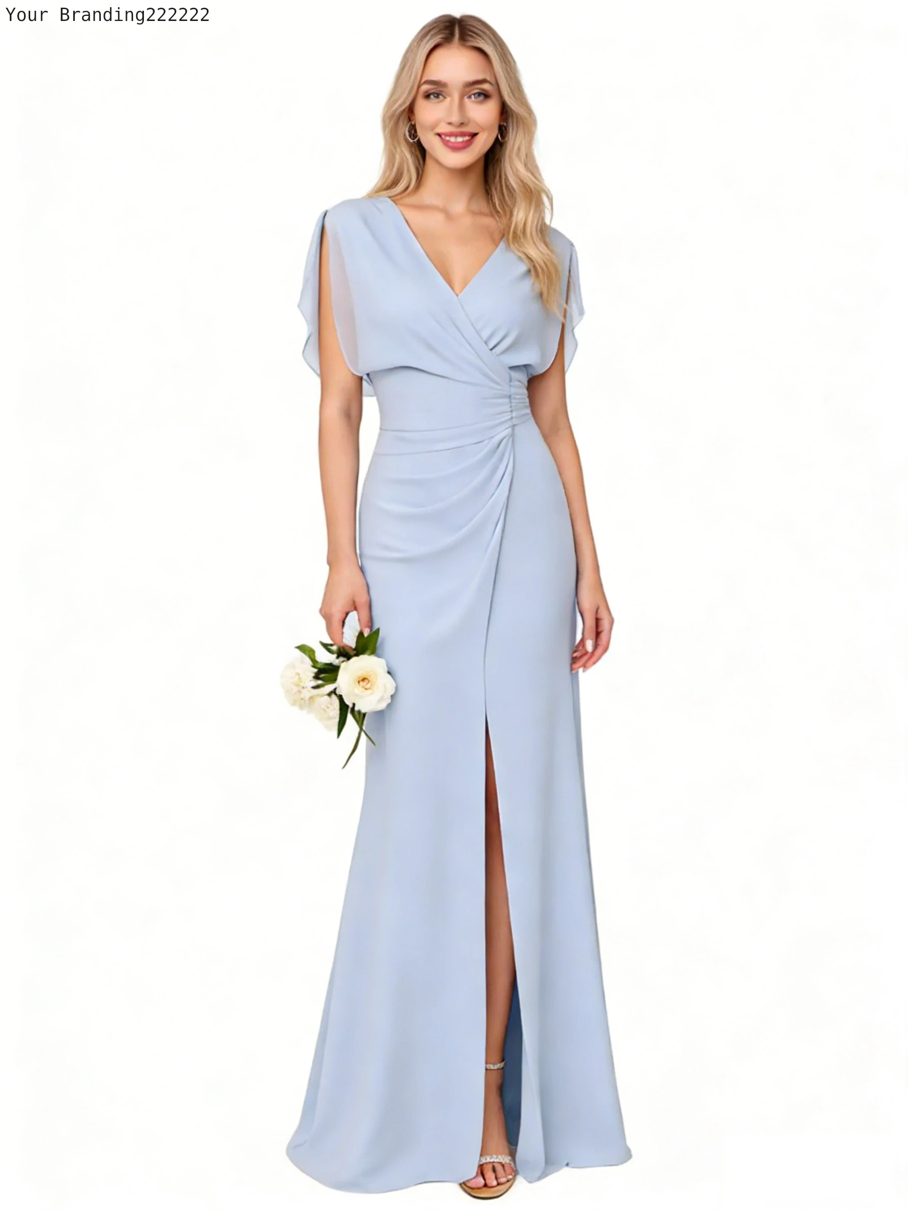 Satin Cowl Neck Slip Dress