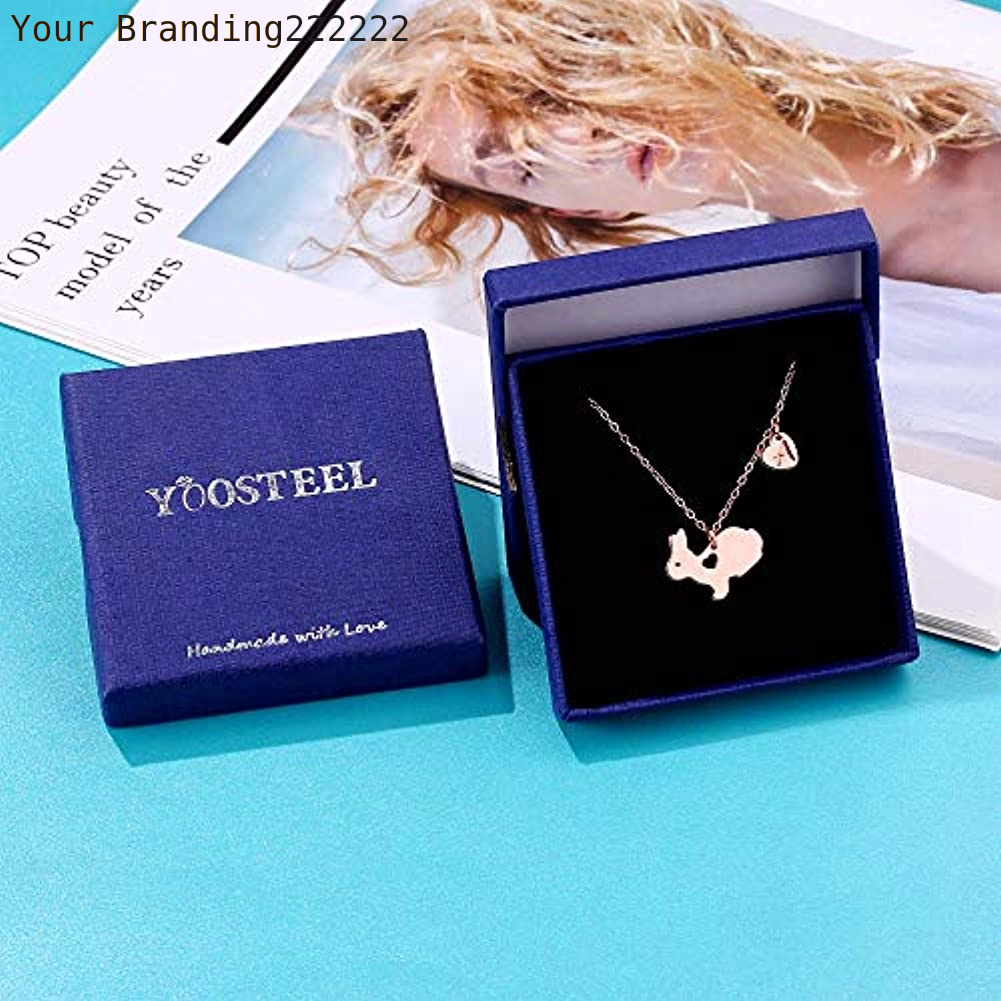Animal Rabbit Necklace Easter Basket Pet Bunny Pendant Charm Fashion Jewelry For women men Easter gifts