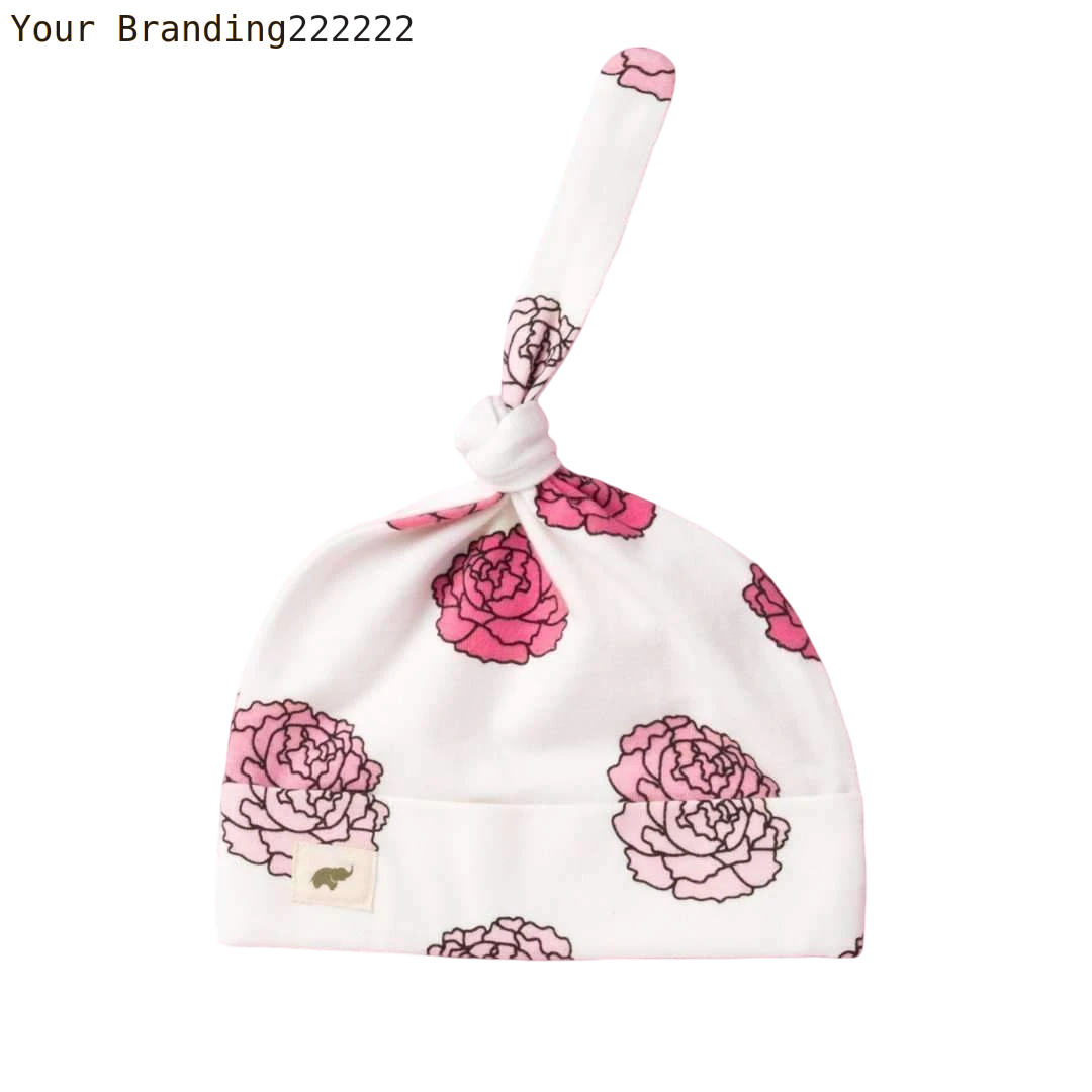 Newborn Baby Beanies Hat Boys Girls Infant Hats Solid Color Kids Beanie Children Unisex Infant Bonnets Baby Caps Top Knot Babies