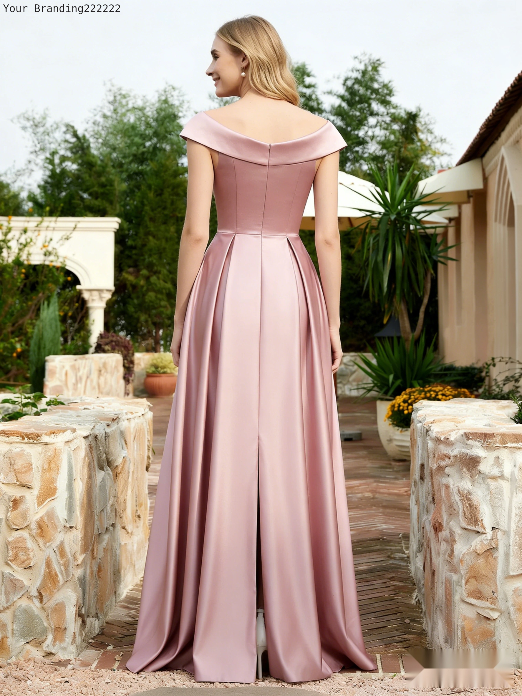 Mermaid Lace & Mikado Silk Dress