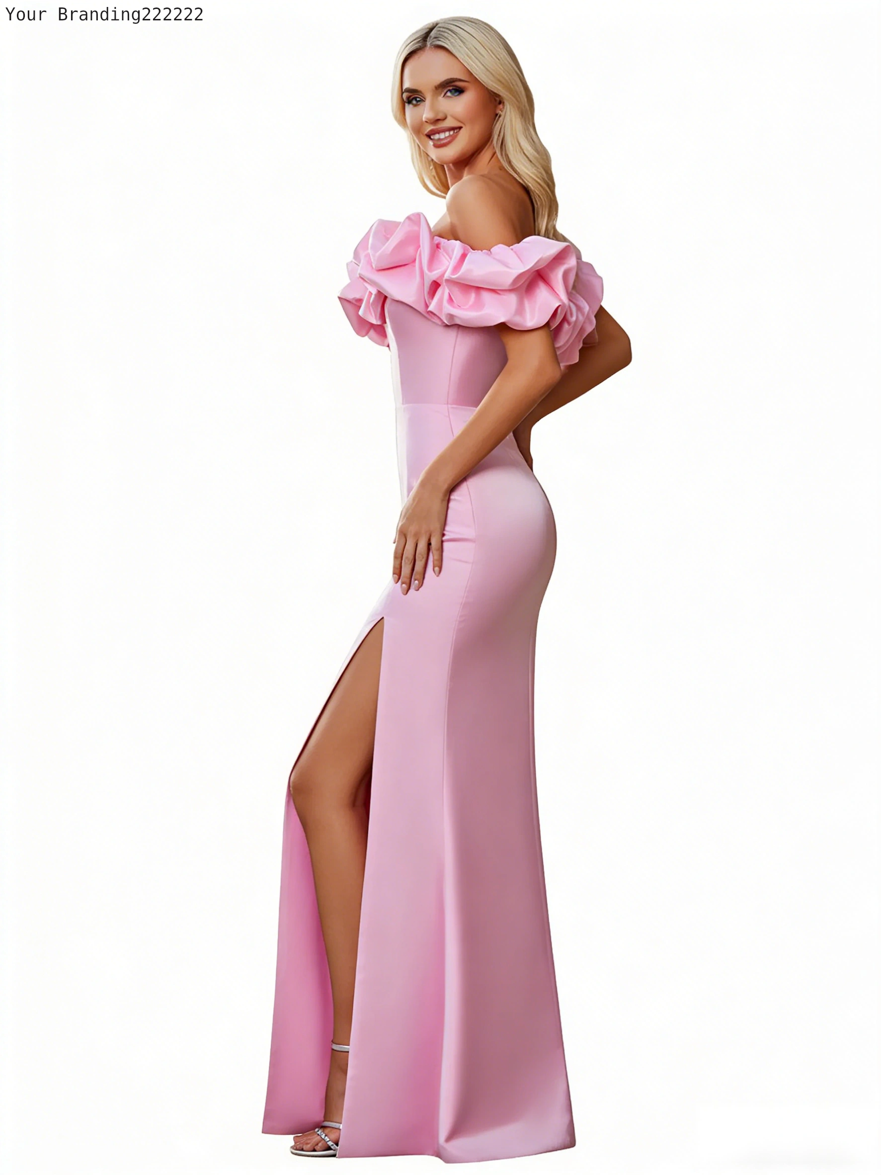 Glitter Tulle A-Line Party Gown