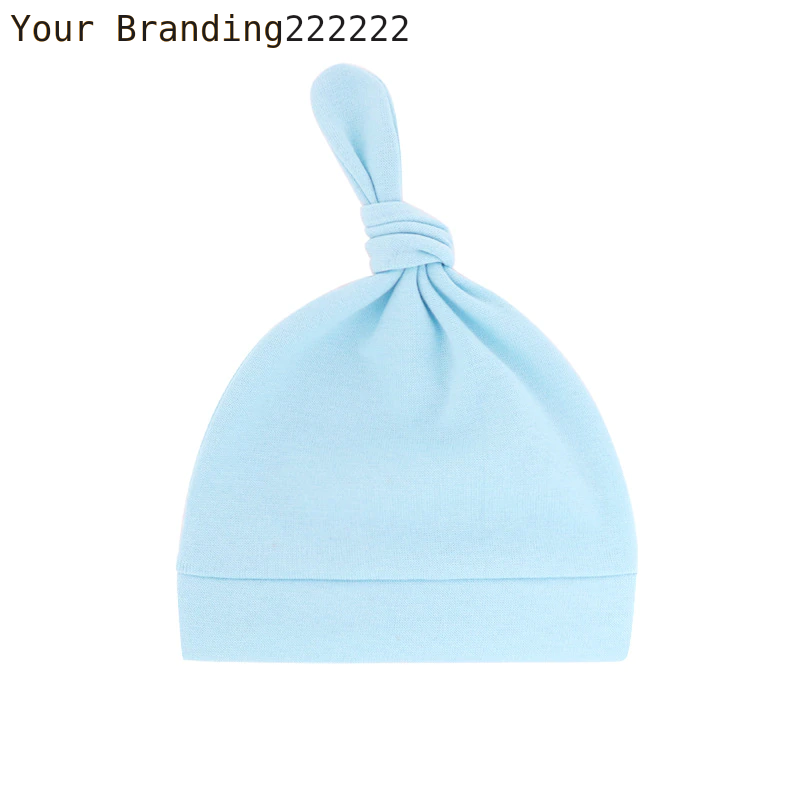 Newborn Baby Beanies Hat Boys Girls Infant Hats Solid Color Kids Beanie Children Unisex Infant Bonnets Baby Caps Top Knot Babies