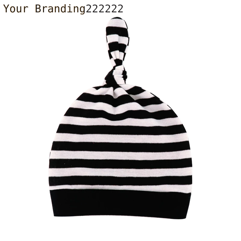 Newborn Baby Beanies Hat Boys Girls Infant Hats Solid Color Kids Beanie Children Unisex Infant Bonnets Baby Caps Top Knot Babies