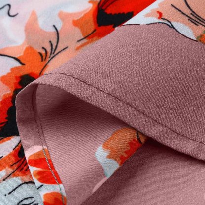 Women Blouse Plus Size Sexy V Neck Floral Print Flare Sleeve Belted Surplice Peplum Tops And Blouse Blusas Feminina Блузка #BL4