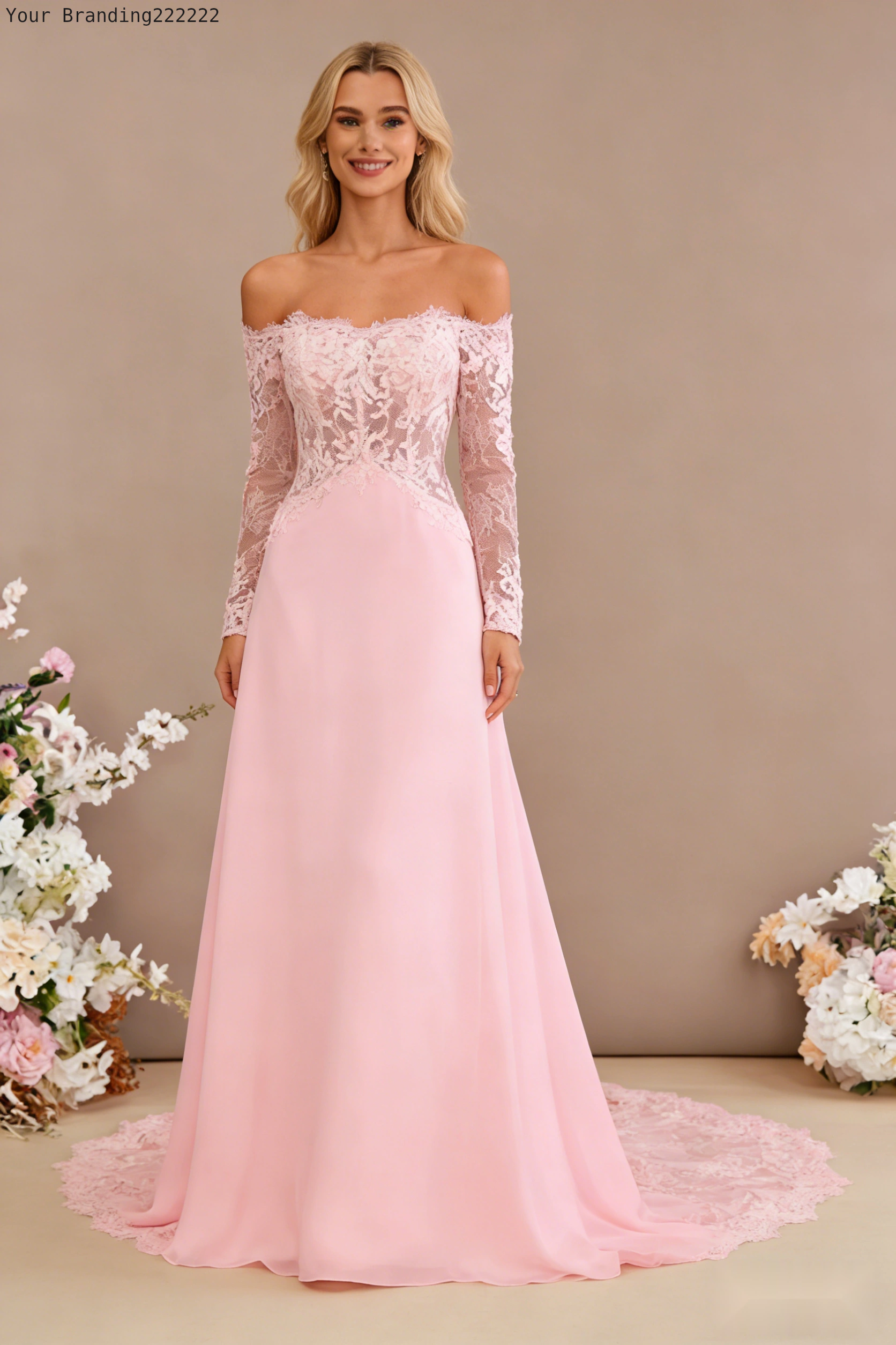 Flat-Collar Cathedral Gown