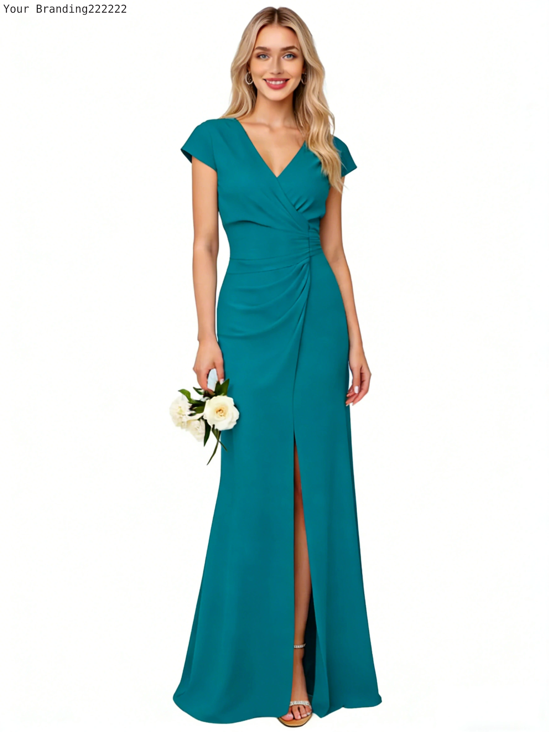 Satin Cowl Neck Slip Dress