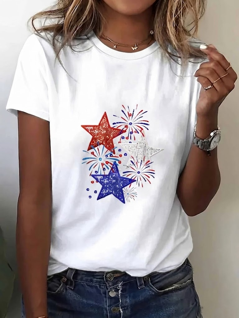 Casual Independence Day (Flag) Crew