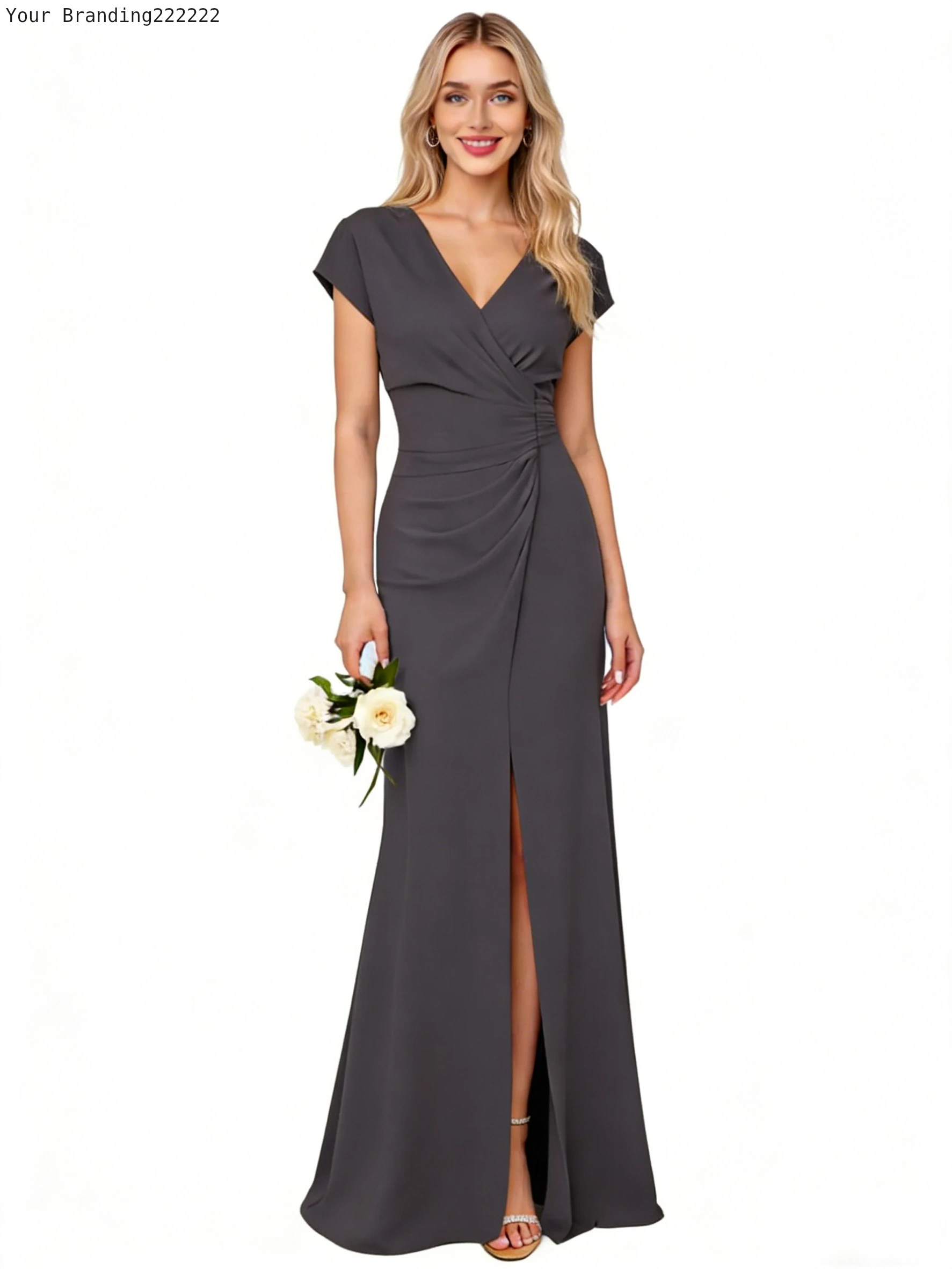 Satin Cowl Neck Slip Dress